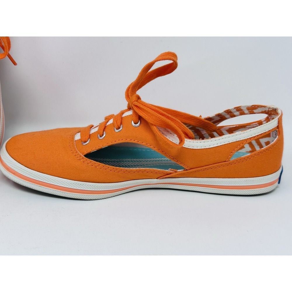Keds Champion Cutout Sneakers Orange Canvas Lace Up Shoes Womens 6.5 WF49870M - Picture 4 of 11